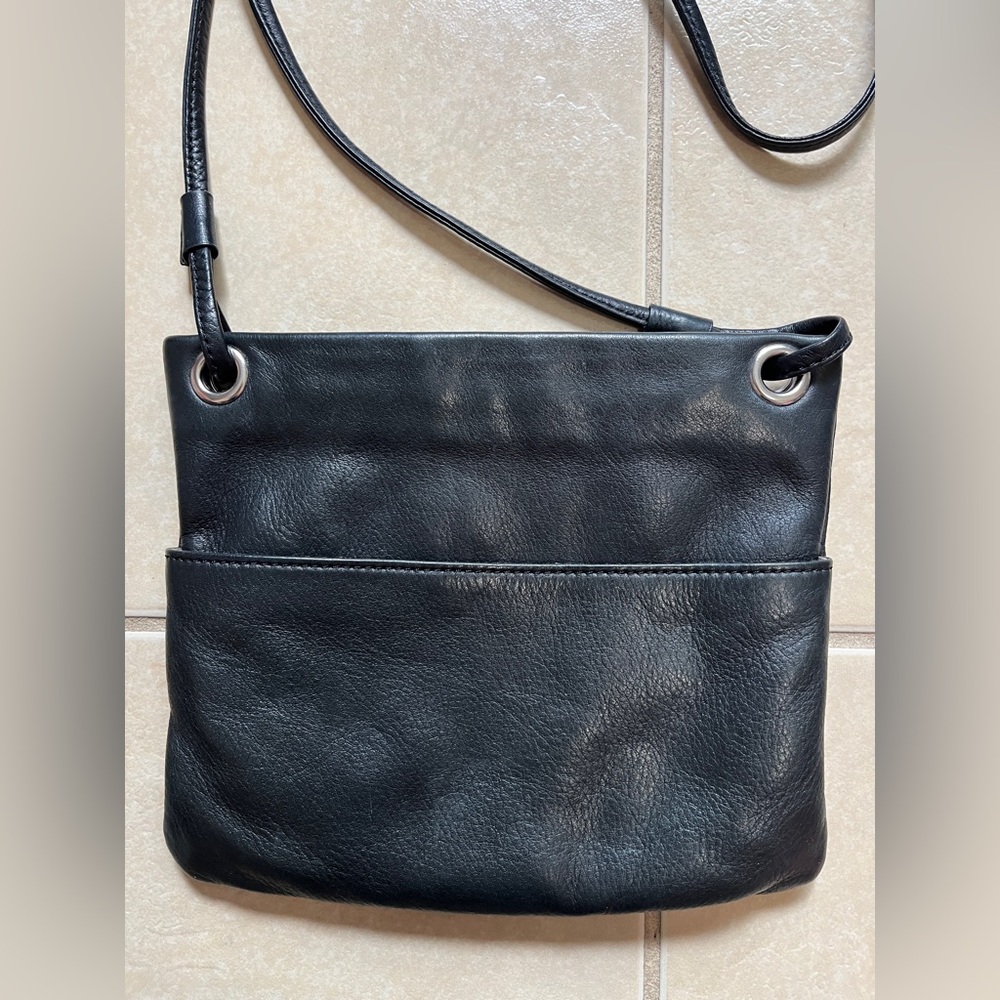Margot Women’s Genuine Leather Small Crossbody Bag Black EUC - Picture 2 of 13